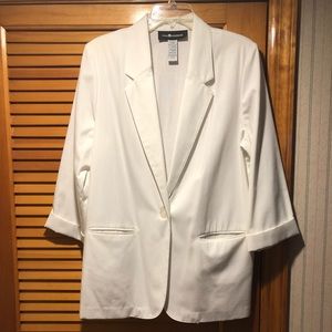 Ladies Sag Harbor White Blazer